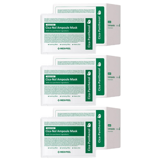 MEDIPEEL 美蒂菲 積雪草舒緩安瓶面膜 30ml 緊緻亮白滋潤 富含玻尿酸和膠原蛋白, 50片, 3盒