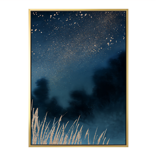 星空山林藝術畫作, 金色