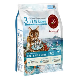 REAL POWER 瑞威 全齡貓 海洋魚貝 3號 亮毛護膚配方 飼料, 魚, 2kg, 1袋
