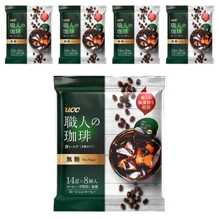 ucc 職人珈琲濃縮球 無糖, 14g, 8顆, 5包