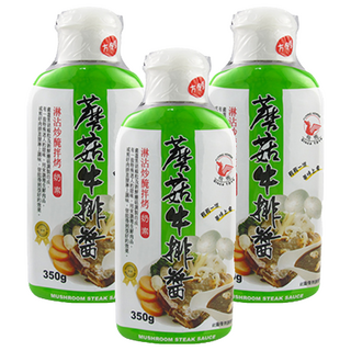 飛馬 蘑菇牛排醬, 350g, 3瓶
