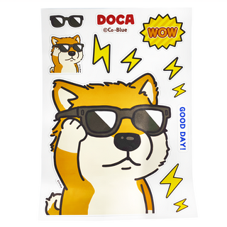 CCHING 青青文具 A4 防水裝飾貼紙 (飯丸) - 豆卡, 1張