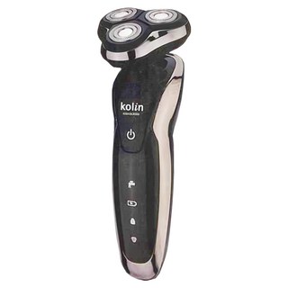 Kolin 歌林 水洗浮動三刀頭刮鬍刀, 1盒, 黑色