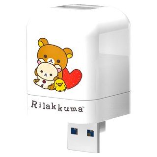 PhotoFast 銀箭資訊 拉拉熊 備份方塊, 支援iOS & Android, USB 3.1 Gen1, SD/SDHC/SDXC, 最高2TB容量, 紅愛心款, 2TB