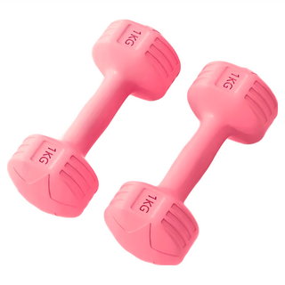 AD-ROCKET 絕美糖果啞鈴, 美觀色系 六角造型, 1kg, 2個