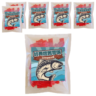 CHILL 愛吃 cammie 蜜汁沙茶魚片 台灣經典懷舊零食 獨立包裝方便攜帶, 50g, 6包