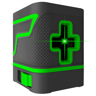 AHOYE 便攜式兩線雷射水平儀 墨線儀, 尺寸8*7*6cm, 230g, ABS材質, 1個