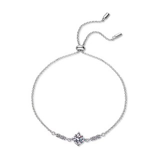 CF Diamond 手鍊 莫桑鑽 1克拉 S925純銀, 純愛 銀色