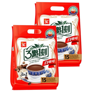 3點1刻 3合1白咖啡, 30g, 15包, 2袋