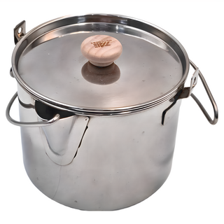 STAINLESS STEEL KETTLE 露營用不銹鋼鍋 800ml, 銀色, 1個