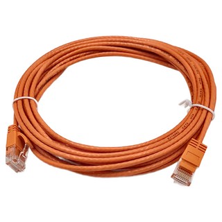 POLYWELL 寶利威爾 CAT6 極細高速網路線 RJ45 福祿克認證 PW15-W58-S050, 橘色, 1條, 5m