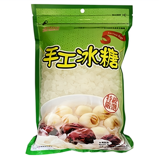 CHI-SHENG 耆盛食品 手工冰糖, 適用於調味、料理、泡咖啡、煮甜湯、煎藥, 夾鏈袋方便保存使用, 1kg, 1包