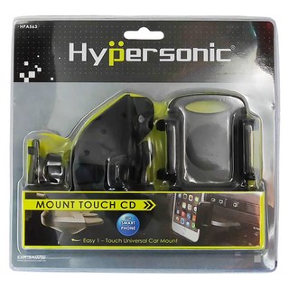 Hypersonic 車用CD孔手機架 HPA563, 黑色, 1個