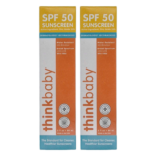 thinkbaby 新寶貝 純物理防曬霜，SPF50，89ml, 2條