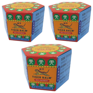 TIGER BALM 虎標 萬金油 紅, 10g, 3罐