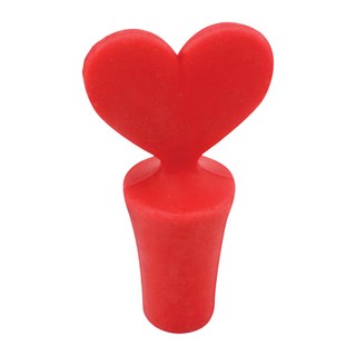 FACKELMANN 法克漫 開封後酒類保鮮, 心型矽膠酒塞 紅色, 1個