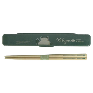 Skater 日本境內版 日本製 精靈寶可夢 環保筷子 抗菌加工Ag+, 筷子18cm + 盒子19 x 3.1 x 1.3cm, 卡比獸, 1組