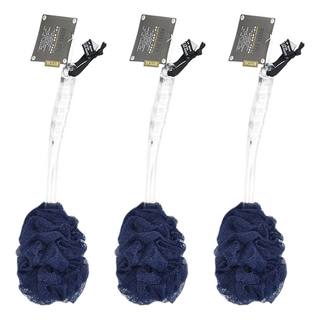 KEYTOSS 詰朵斯 Royal SPA去角質專科厚織粗感沐浴刷 多層次褶皺更容易起泡 長柄刷構造輕鬆清潔 SGS檢測認證, 顏色隨機, 1支, 3支