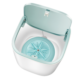 小型USB渦輪洗衣機 3.8L, 白色外殼綠色洗衣器, RTW020119470003