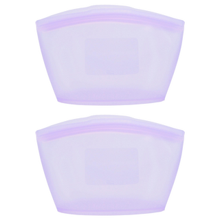 SiliPot 矽膠密封袋 薰衣草紫色, 850ml, 1個, 2個