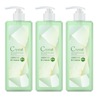 台塑生醫 Dr's Formula 水晶胜肽沐浴精 清爽款 療癒清新香, 500ml, 3瓶