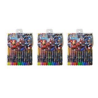 Heemang Note Marvel 漫威 復仇者聯盟彩色鉛筆套裝, 12色, 3組