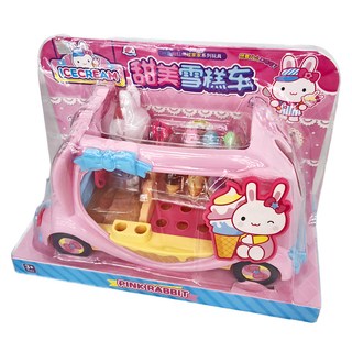PINK RABBIT 一言粉紅兔 甜美雪糕車家家酒組 8歲以上, 1組