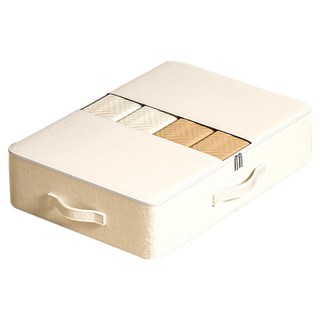 小麥購物 可視窗抽屜式儲物收納袋 L392 大(80 x 47 x 15cm), 白色, 1個