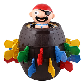 瑪琍歐 瘋狂大海盜桶 充滿驚喜樂趣 適合聚會遊戲, 多色, 1組