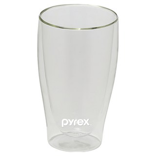 珍珠金屬 PYREX 系列 雙層玻璃杯, CP-8544, 410ml, 1個