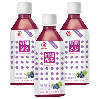 KONG YEN 工研 好醋多多 葡萄多, 350ml, 3瓶