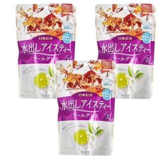 日東紅茶 冷萃紅茶包 伯爵 阿爾勒格雷冰茶, 4g, 12包, 3袋