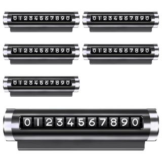 小麥購物 臨時停車牌 G699 28g, 黑色, 6個