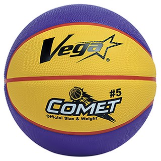 Vega COMET 橡膠削邊籃球, 少年用球 國小比賽專用 室內外用籃球 #5, OBR-511, 5號, 1顆