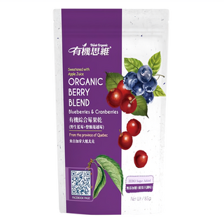 有機思維 有機綜合莓果乾 蘋果汁調味 無添加糖, 85g, 1包