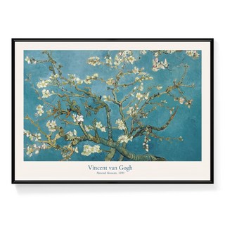 菠蘿選畫所 梵谷 杏花 掛畫 AVAR4606B, 黑色