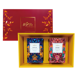 High Tea 伂橙 尊爵茶禮盒, 1個, 駿躍龍騰-蜜炆龍涎茶 8包 + 禧橙饗紅-皇家騎士茶 8包