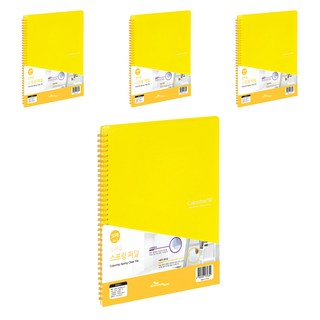 ECO Chungwoon 線圈資料夾 A4 尺寸 50枚入, 黃色, 4本