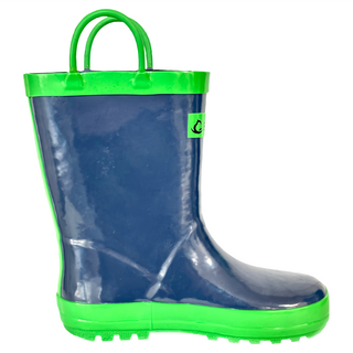 B.aG+S 兒童提把雨鞋, 巴黎藍, 12T