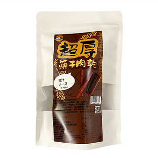 太禓食品 超厚筷子真空肉乾 蜜汁 160g, 黑汁醬, 1包