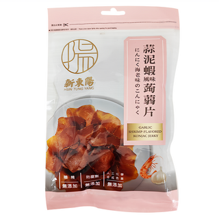 新東陽 蒜泥蝦風味蒟蒻片, 無添加防腐劑, 無添加人工色素, 100g, 1包