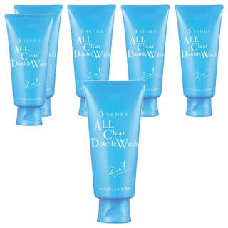 SENKA 專科 台灣公司貨 超微米卸洗兩用潔淨乳 升級版, 120g, 6條