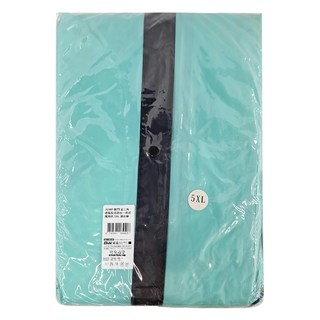 JUMP 將門 金三角透氣反光防水一件式風雨衣 5XL 湖水綠