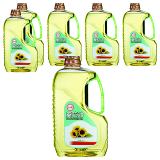 台糖 100％葵花油, 非基改, 含亞麻酸及次亞麻油酸, 不飽和脂肪酸含量80%以上, 2L, 6瓶