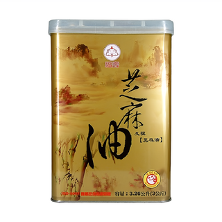 福壽實業 芝麻油，嚴選優質芝麻壓榨製成，適合涼拌料理、沾醬提味，豐富料理層次, 3kg, 1罐