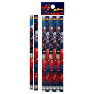 Disney 迪士尼 漫威(蜘蛛人)2B大三角鉛筆(6支入), 蜘蛛人, 1組