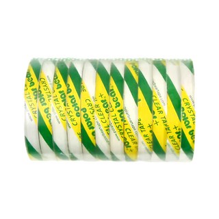 polar bear 北極熊 OPP超透明事務膠帶 12mm x 40y, 12個, 透明