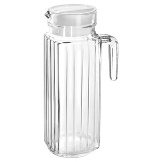 ibili 玻璃冷水瓶 豎紋, 透明色, 1L, 1個