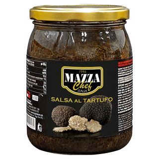 MAZZA 蘑菇松露醬 採用義大利特選夏季黑松露 添加洋菇與義式香料調製 無添加防腐劑/人工色素/味精, 500g, 1罐
