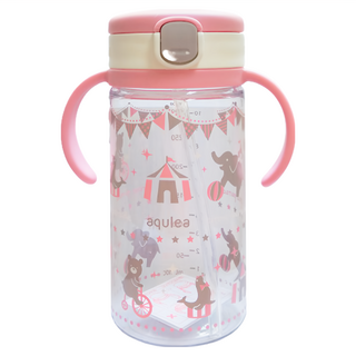 Richell 利其爾 AQ Mug系列 外出吸管水杯 320ml, 粉色, 1個